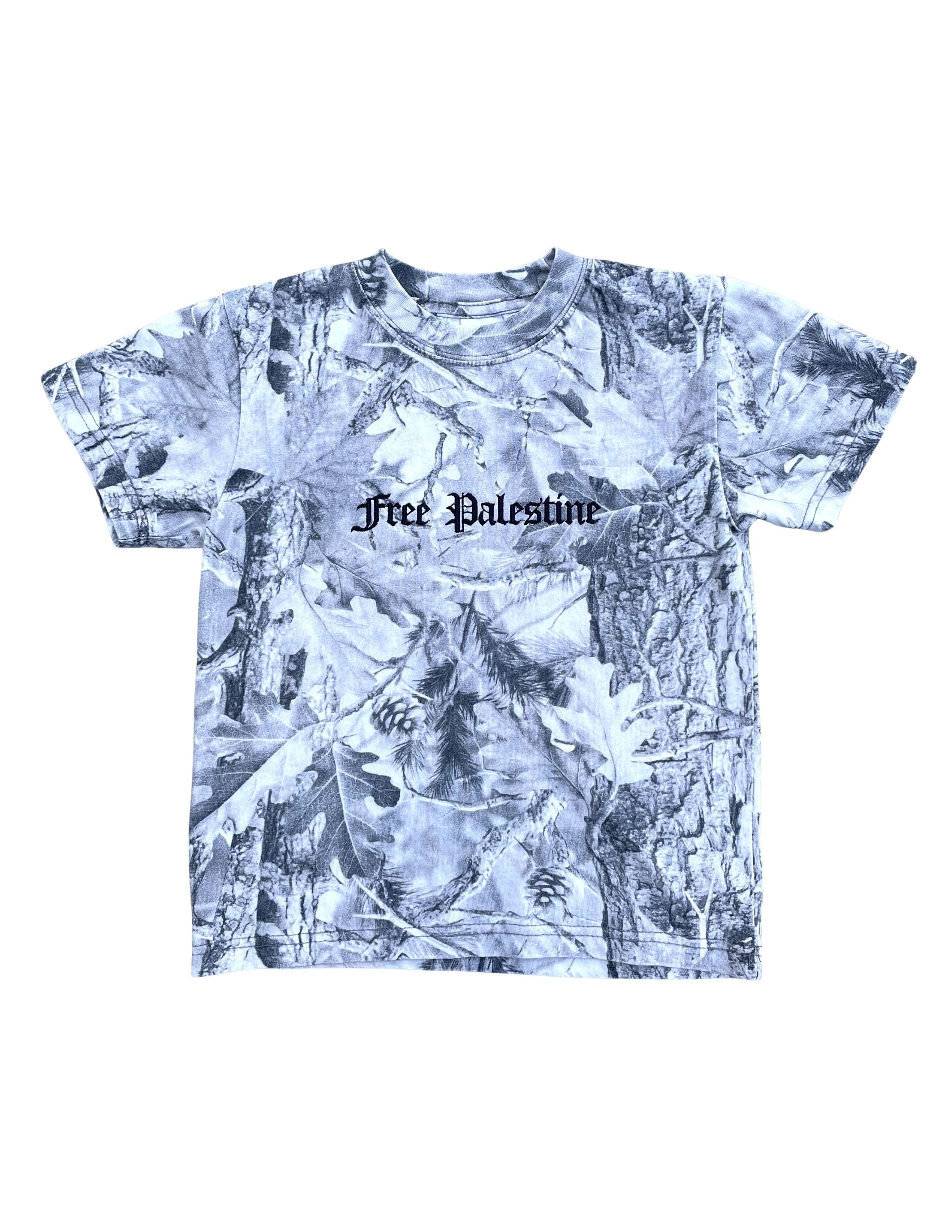 Embroidered Cotton Camo (Baby Tee)