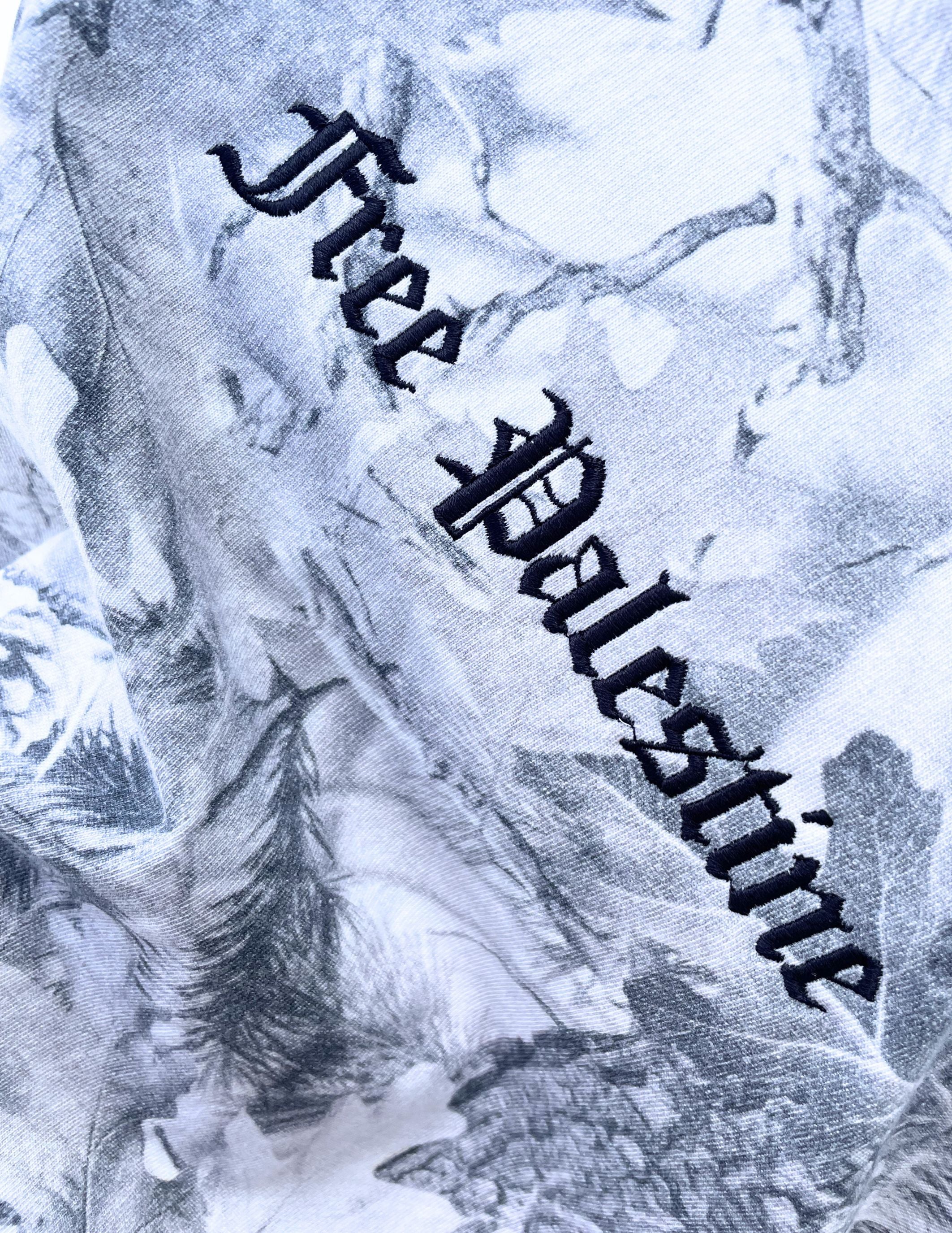 Embroidered Cotton Camo (Baby Tee)