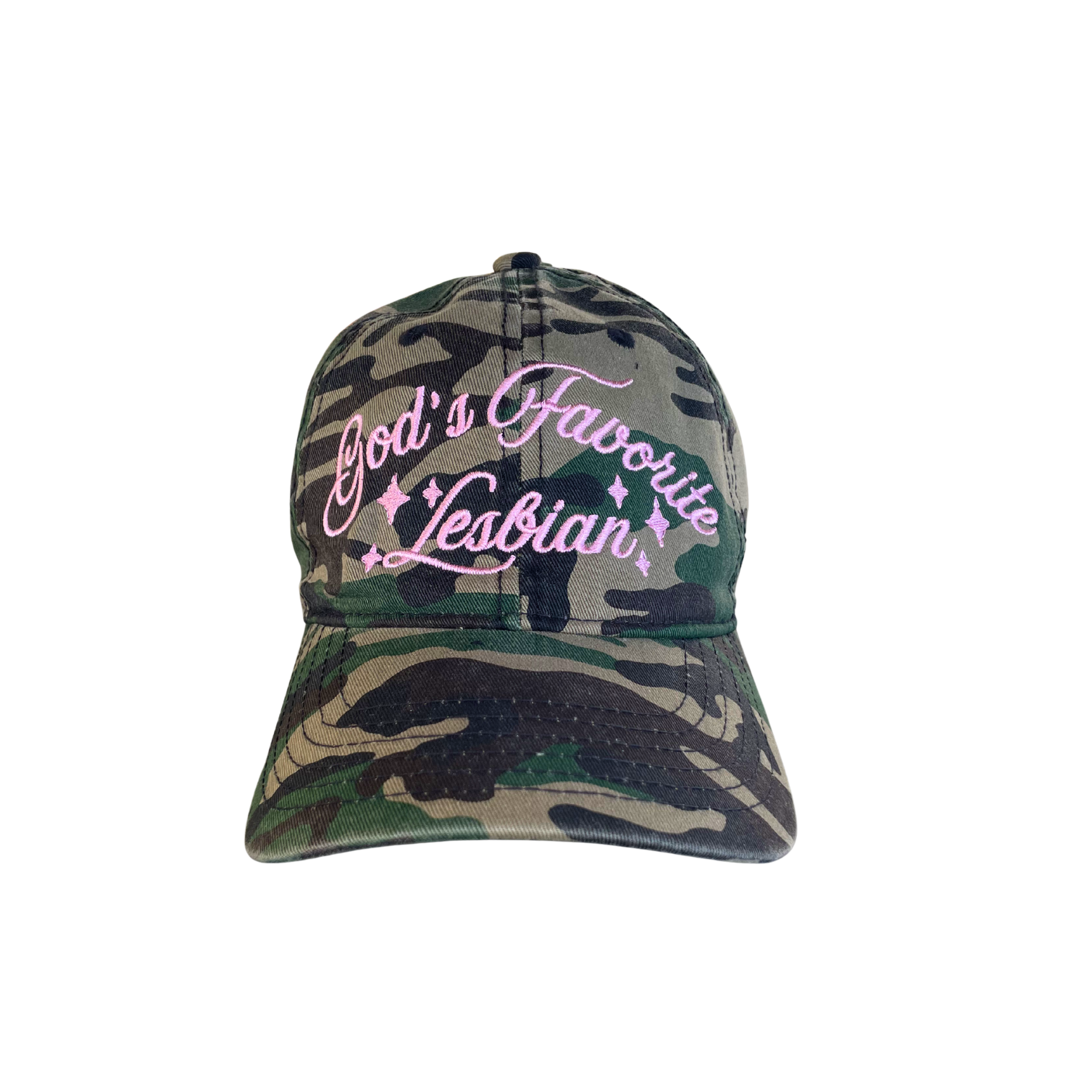 God's Favorite Lesbian Army Camo Cap