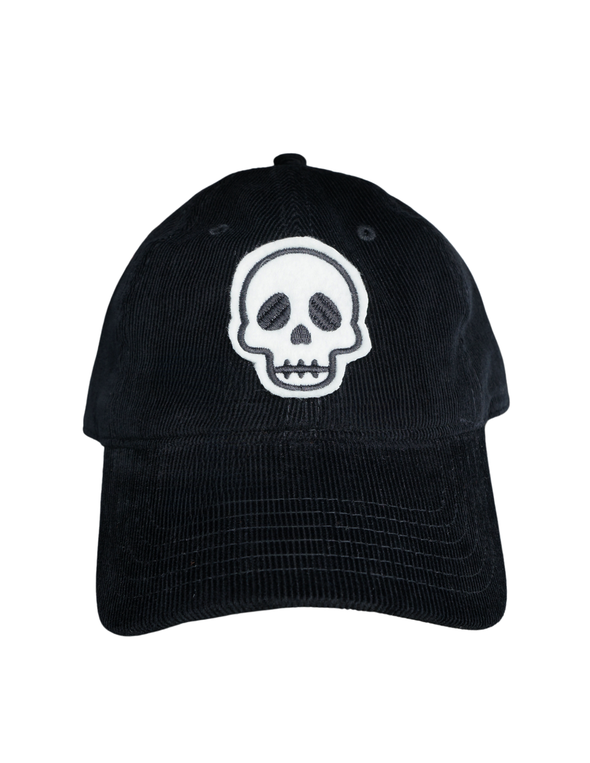 Hand-Cut Skull Embroidered Baseball Cap