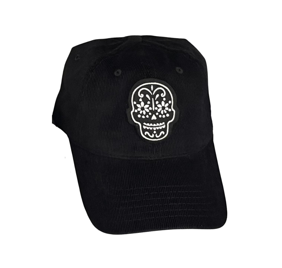 Hand-Cut Sugar Skull Embroidered Baseball Cap
