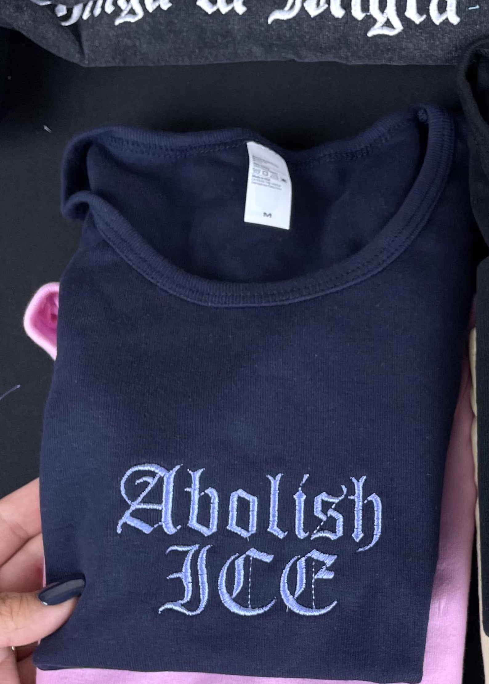 Abolish ICE Women’s Baby Tee - Chinga la Migra Crop Top
