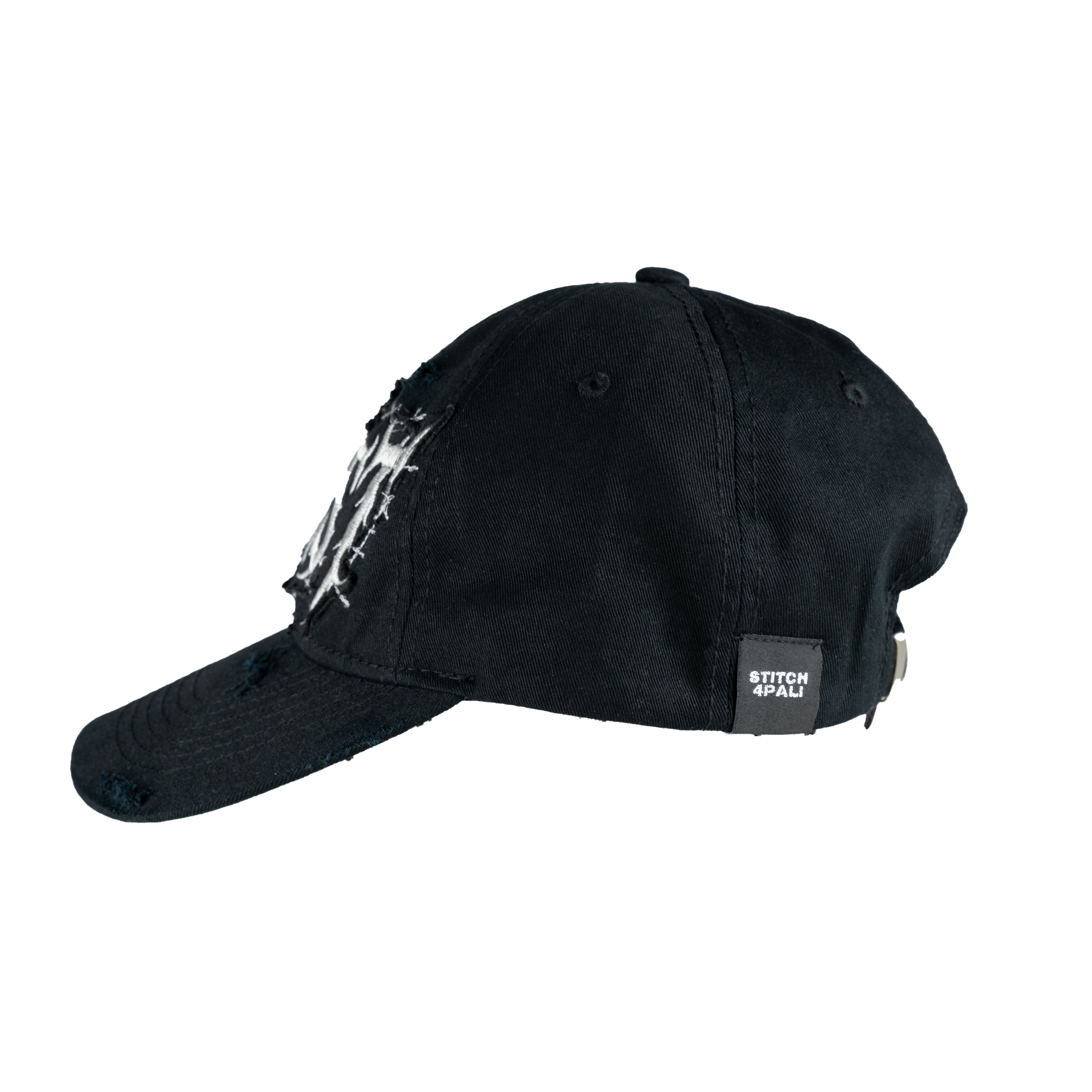 Resist Distressed Baseball Cap