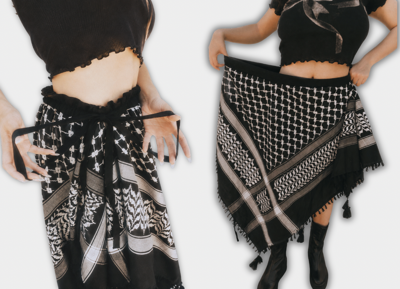 Goth Kuffiyeh Skirt