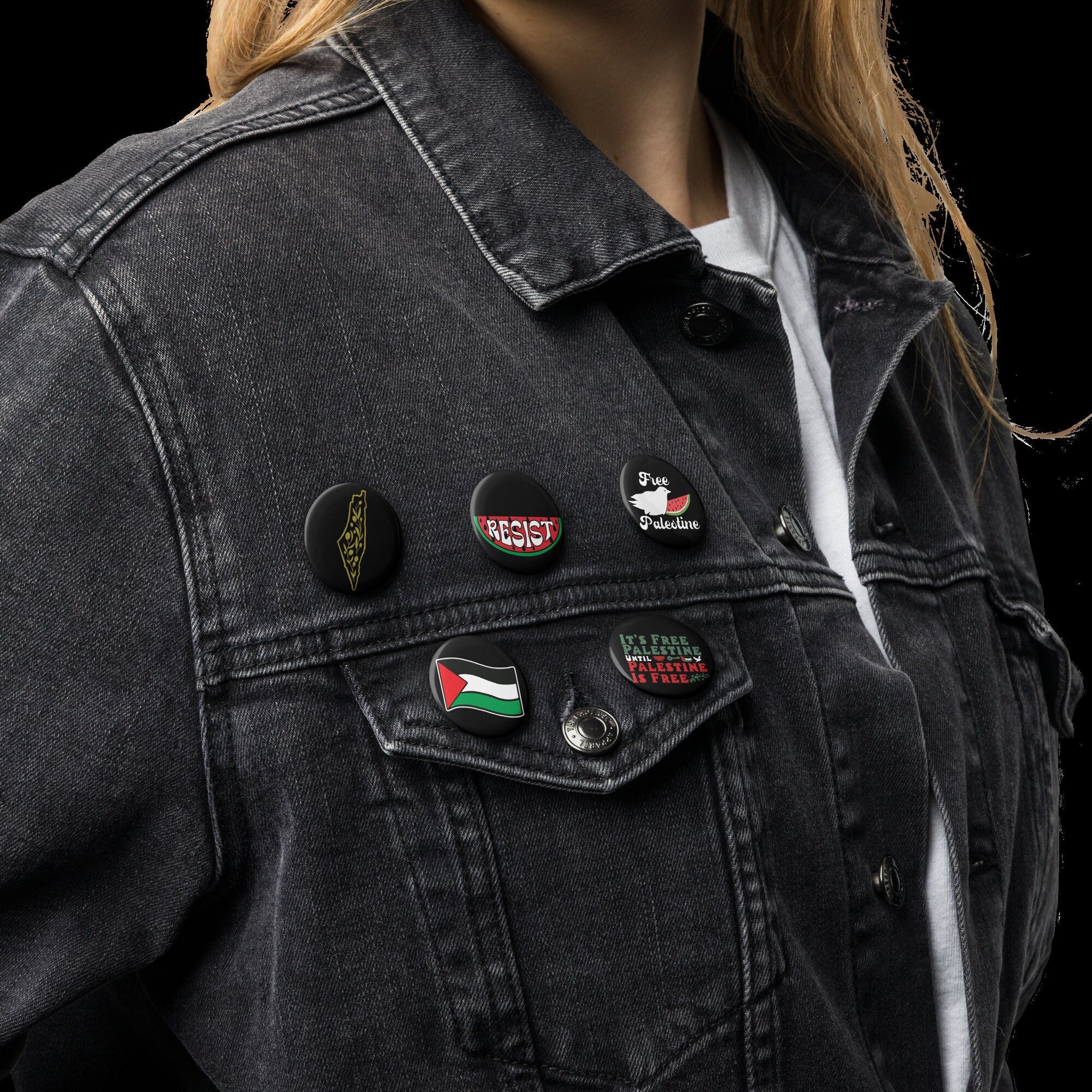 Palestine Pins - Free Palestine Button Set