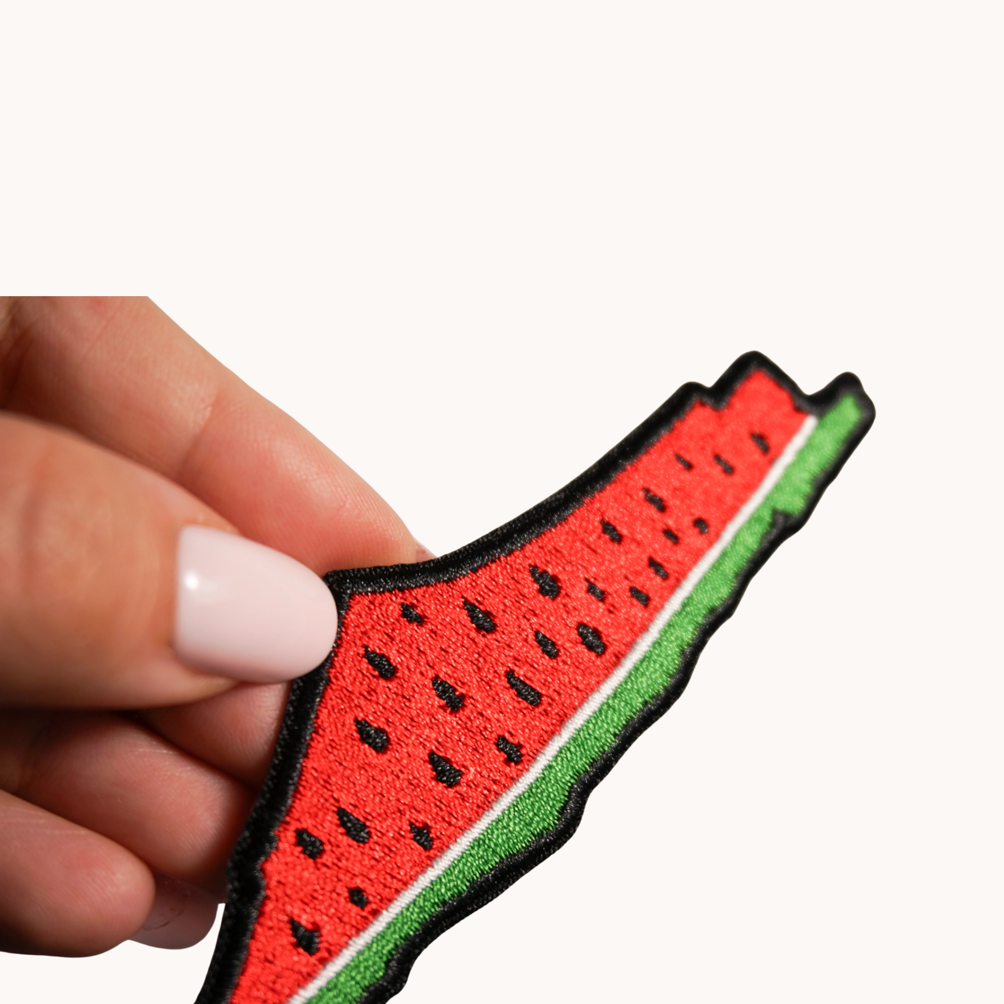 Iron On Watermelon Map of Palestine Patch