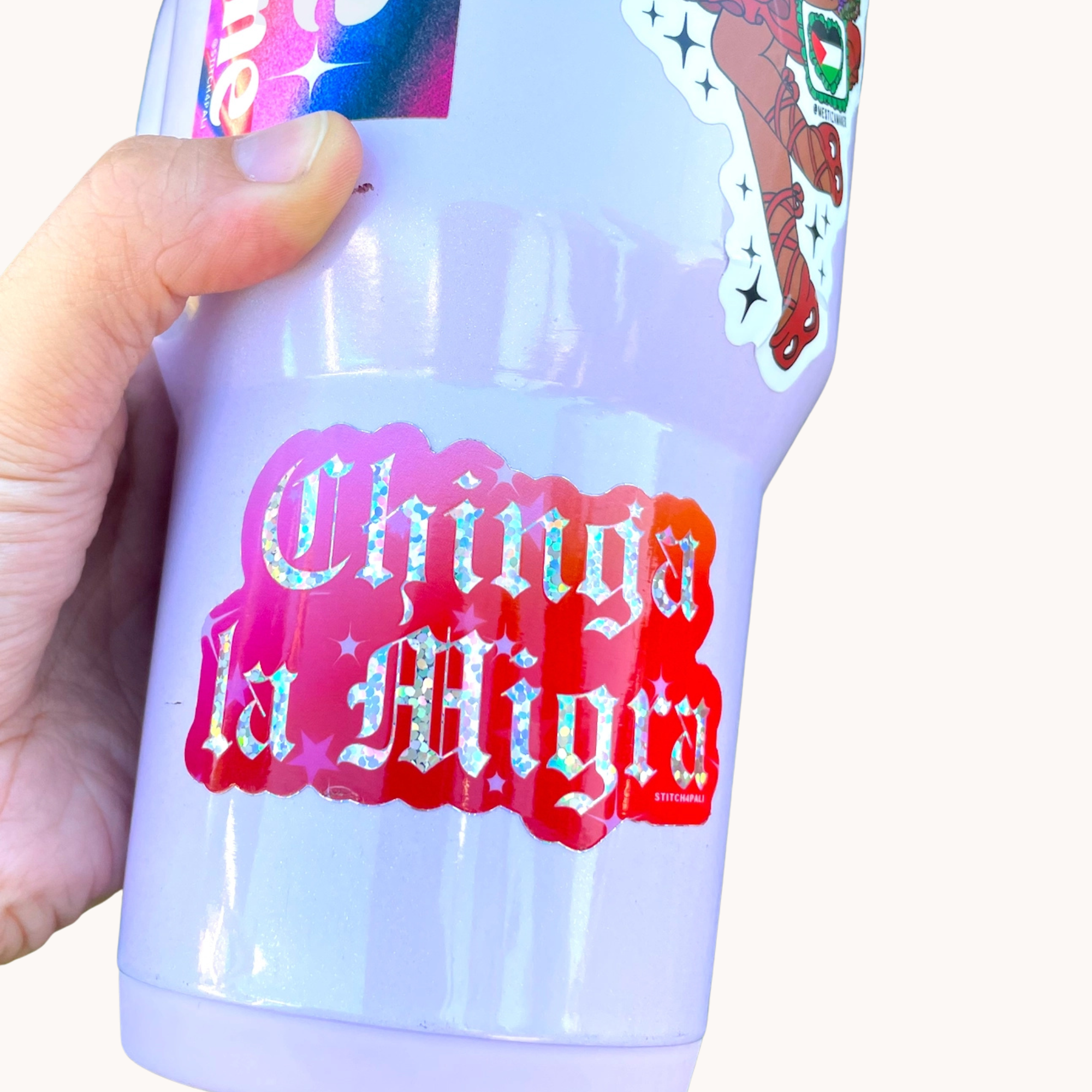 Chinga la Migra Glitter Sticker