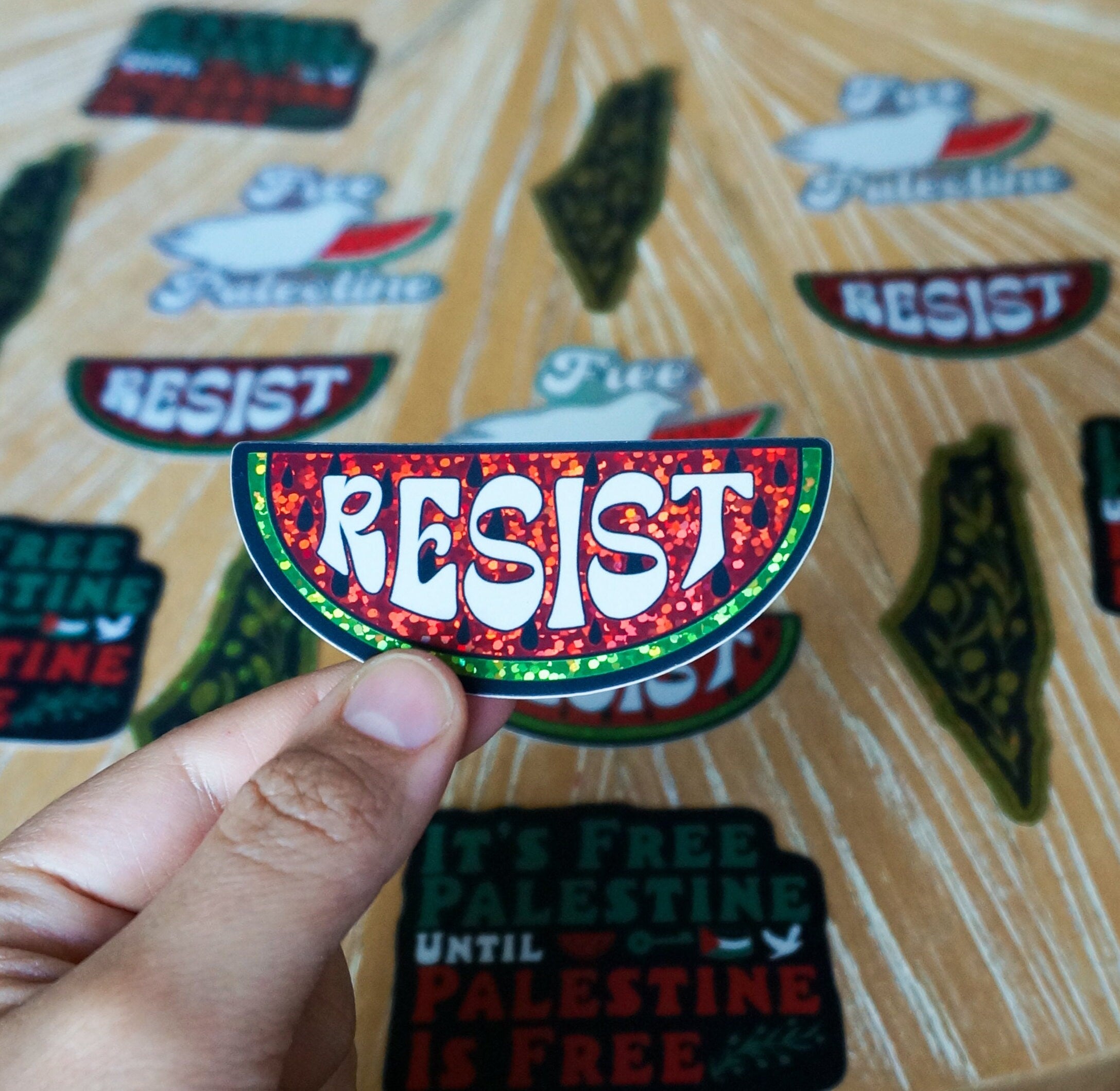 Palestine Stickers Pack - Free Palestine & Map Vinyl