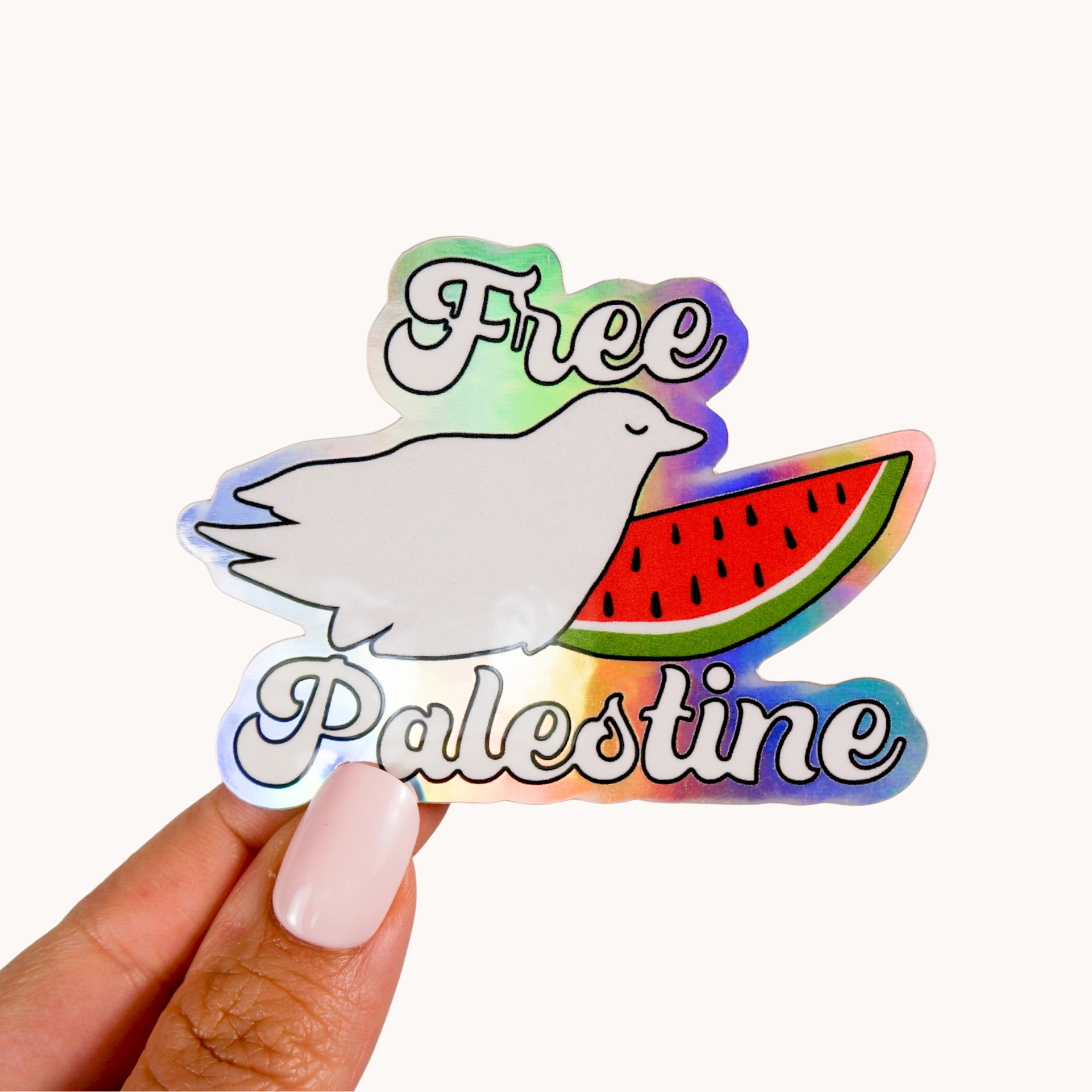 Free Palestine Dove Sticker
