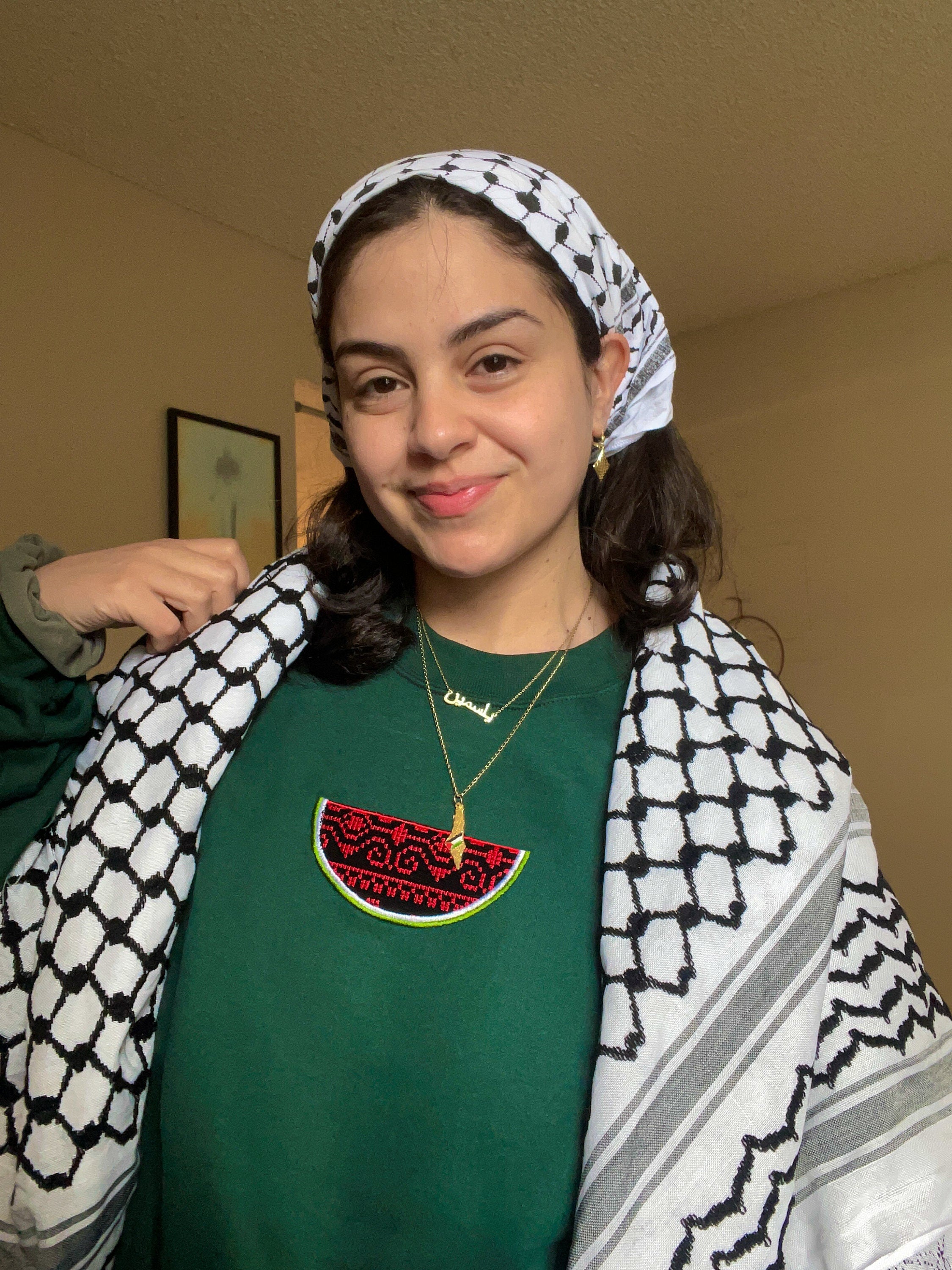 Palestinian-Owned Tatreez Sweater