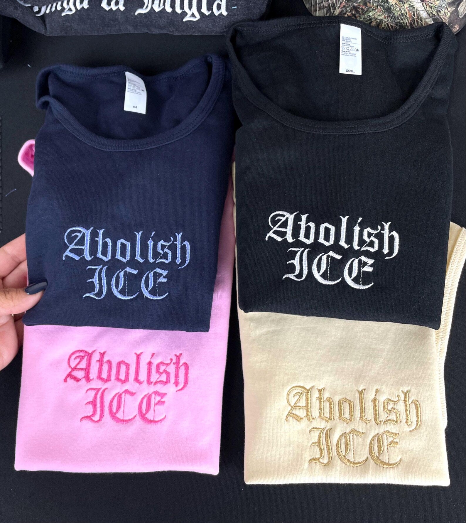 Abolish ICE Women’s Baby Tee - Chinga la Migra Crop Top