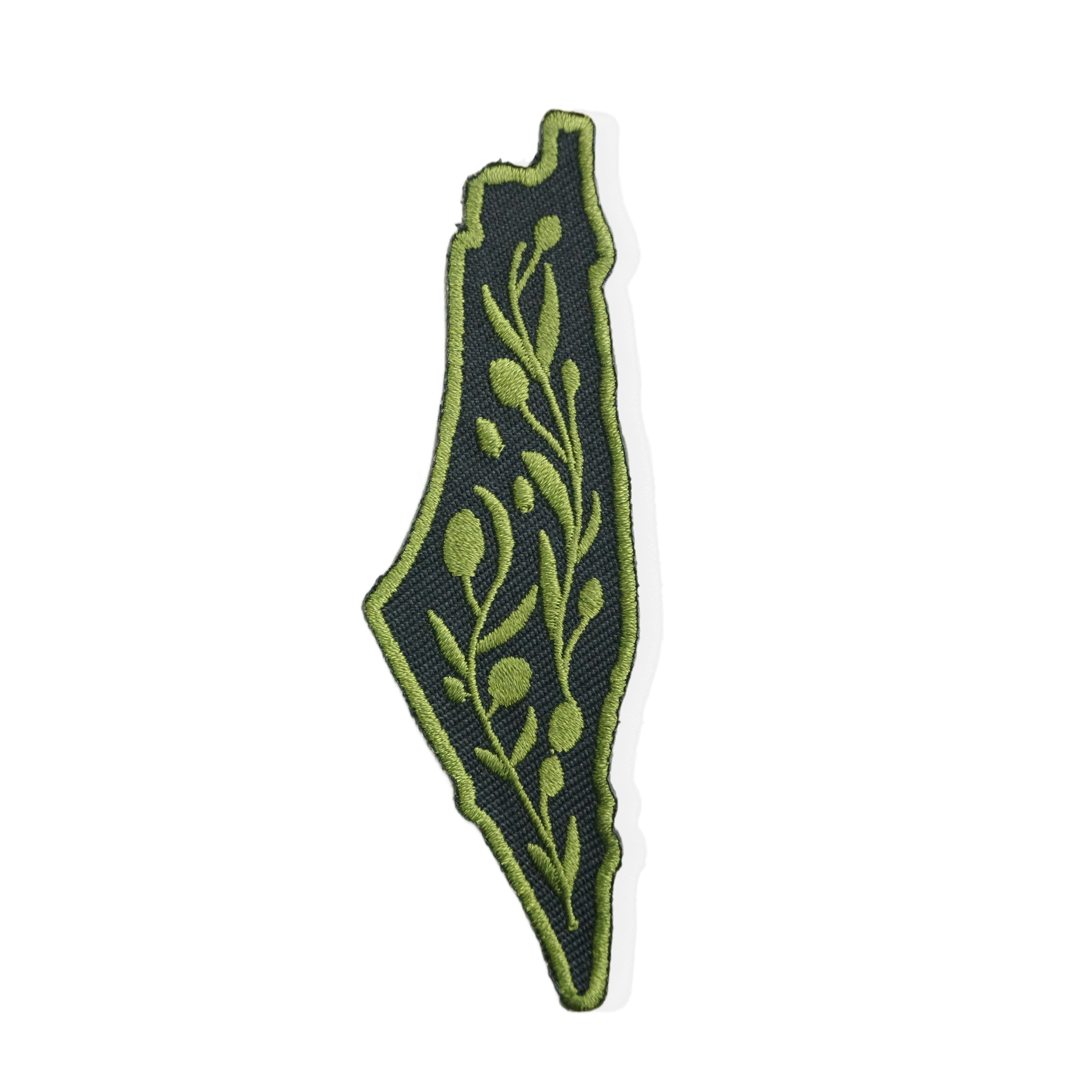 Olive Branch Map of Palestine Patch – Palestine Iron-On Embroidered Patch