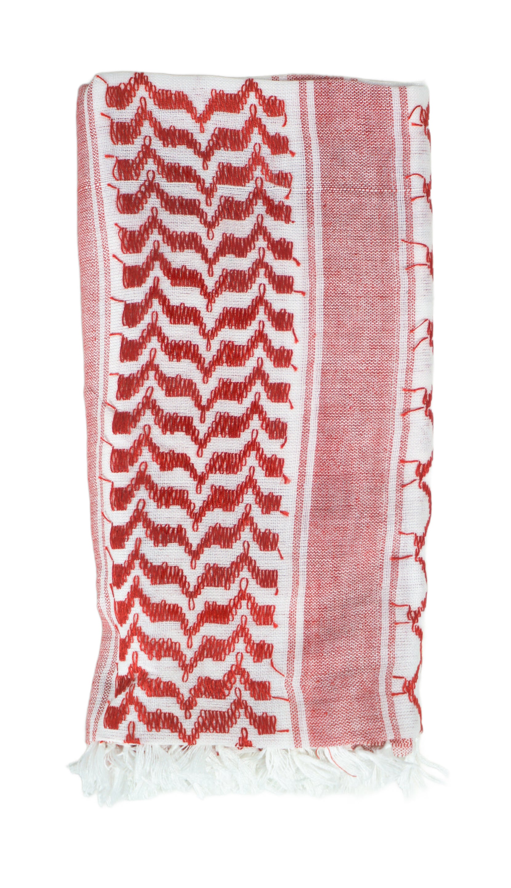 Red and White Kuffiyeh