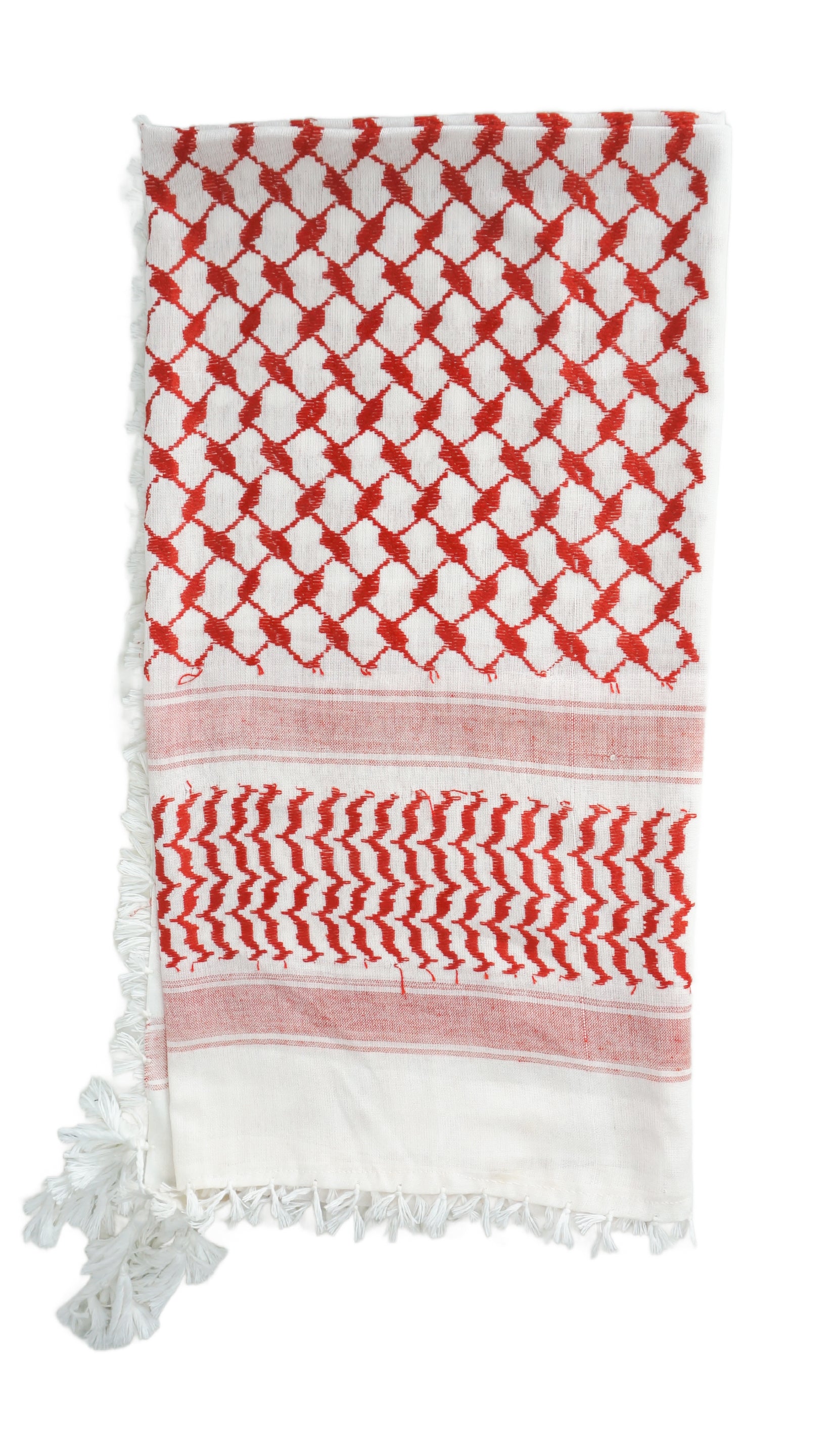 Red and White Kuffiyeh