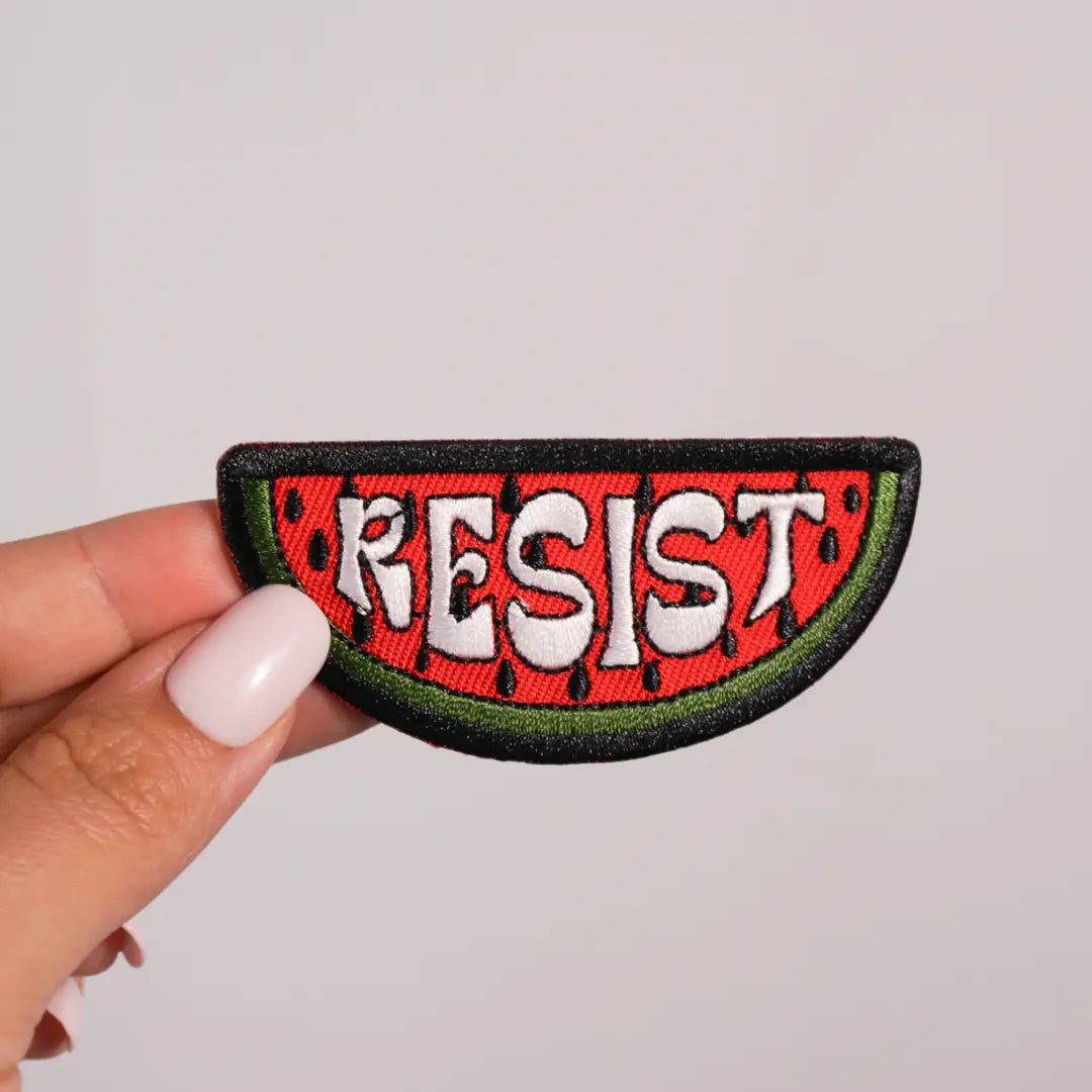 Resist Watermelon Patch – Palestinian Iron-On Embroidered Patch