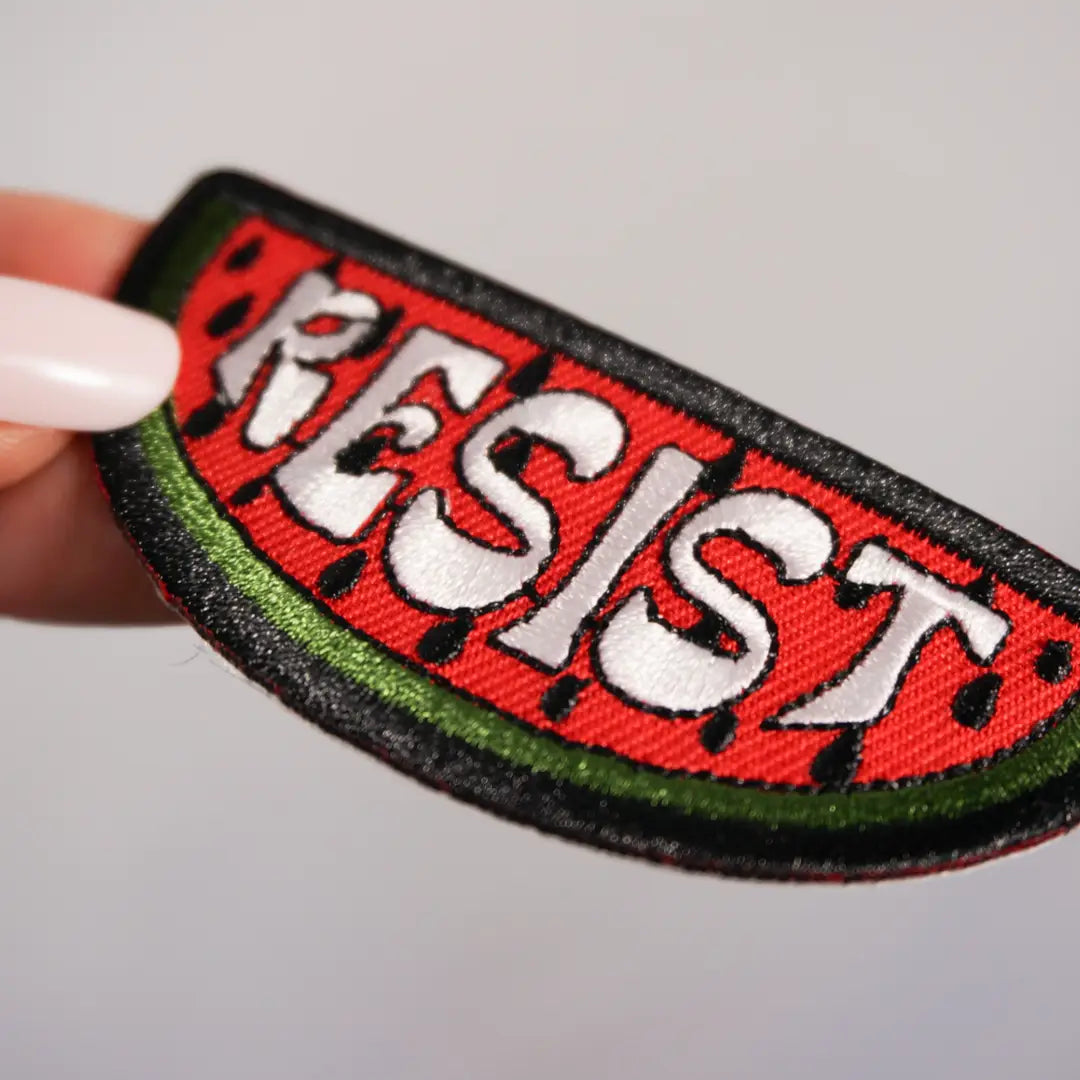 Resist Watermelon Patch – Palestinian Iron-On Embroidered Patch