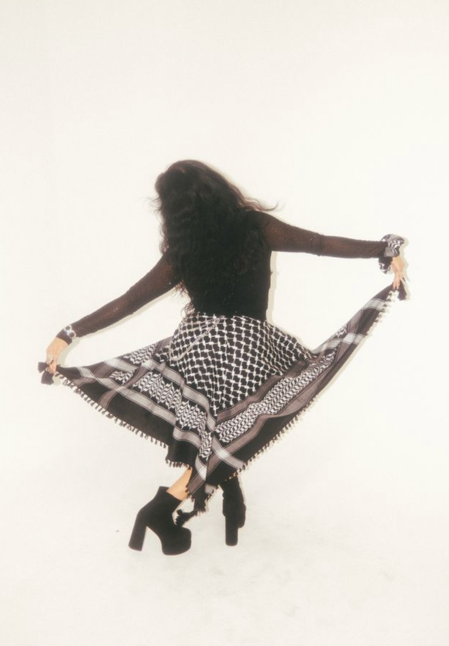 Adjustable Goth Kuffiyeh Skirt (One size)