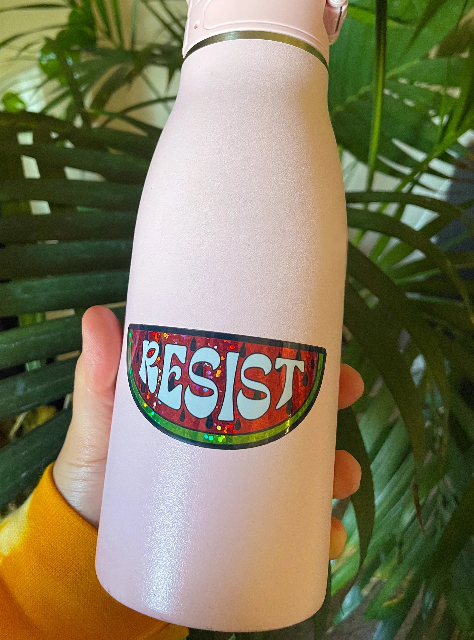 Palestine Watermelon RESIST Sticker - Glitter Vinyl