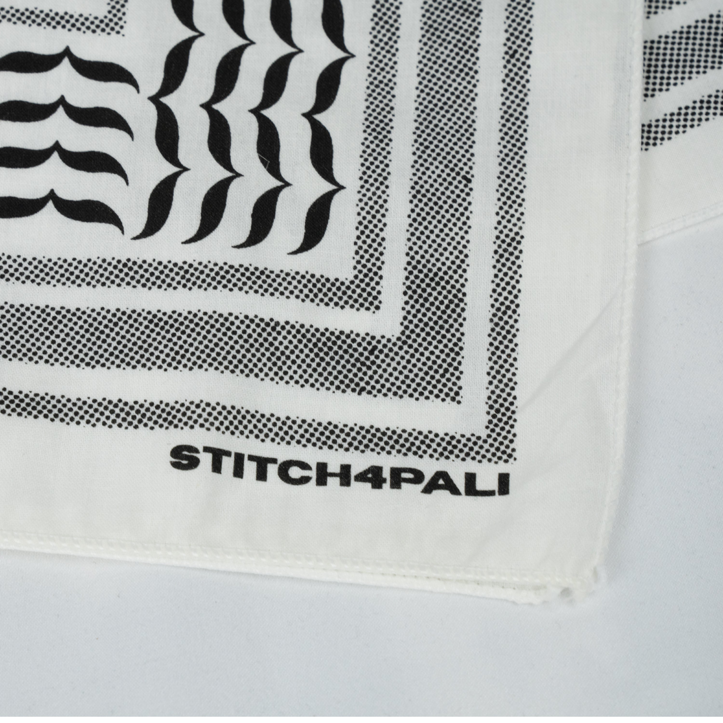 White Kuffiyeh Bandana