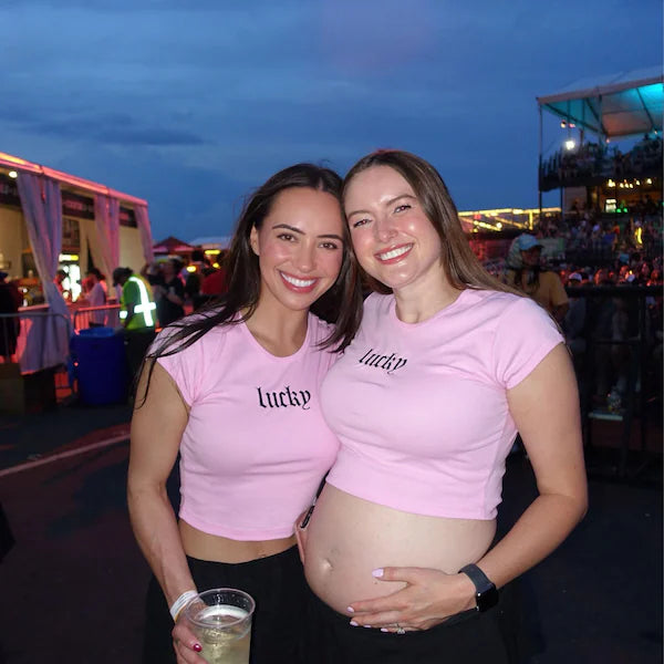 Custom Text Baby Tee - Embroidered Women’s Crop Top