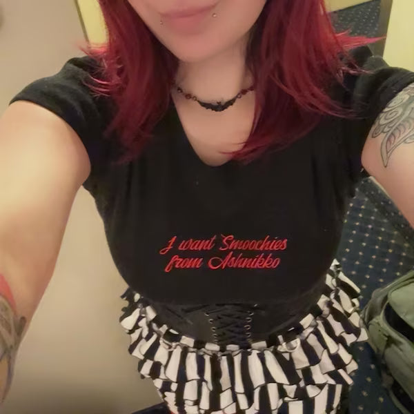Custom Text Baby Tee - Embroidered Women’s Crop Top