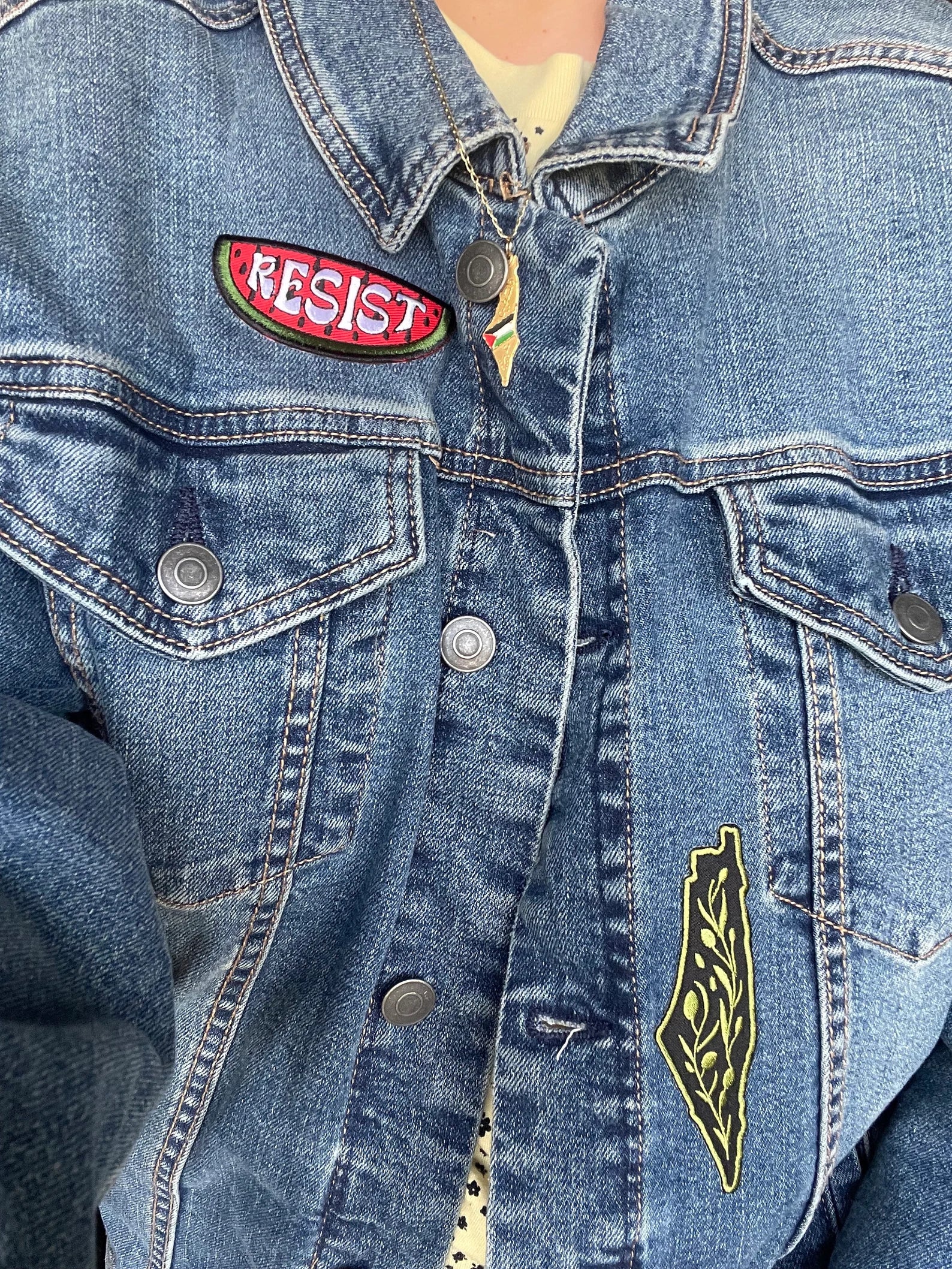 Resist Watermelon Patch – Palestinian Iron-On Embroidered Patch