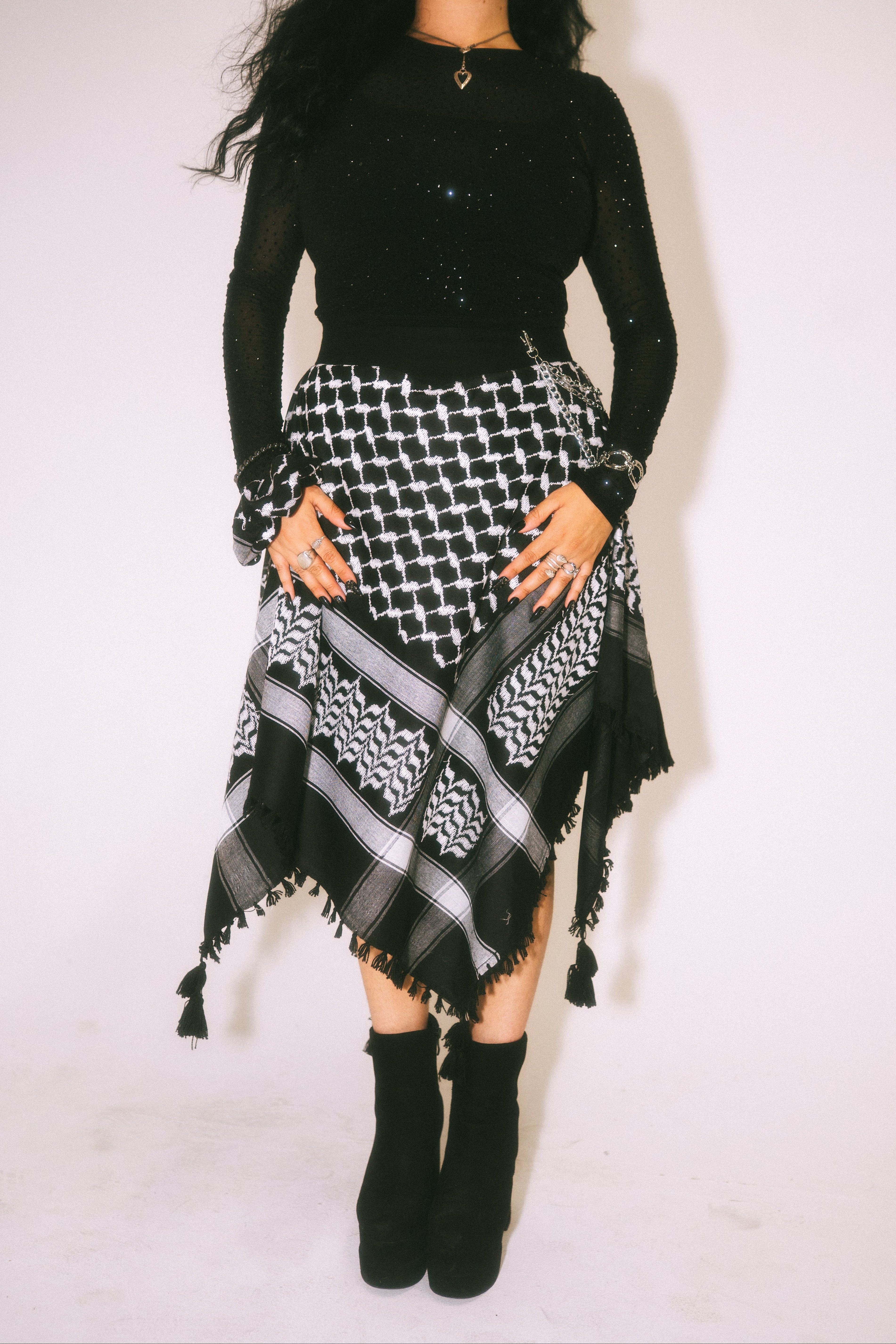 Goth Kuffiyeh Skirt